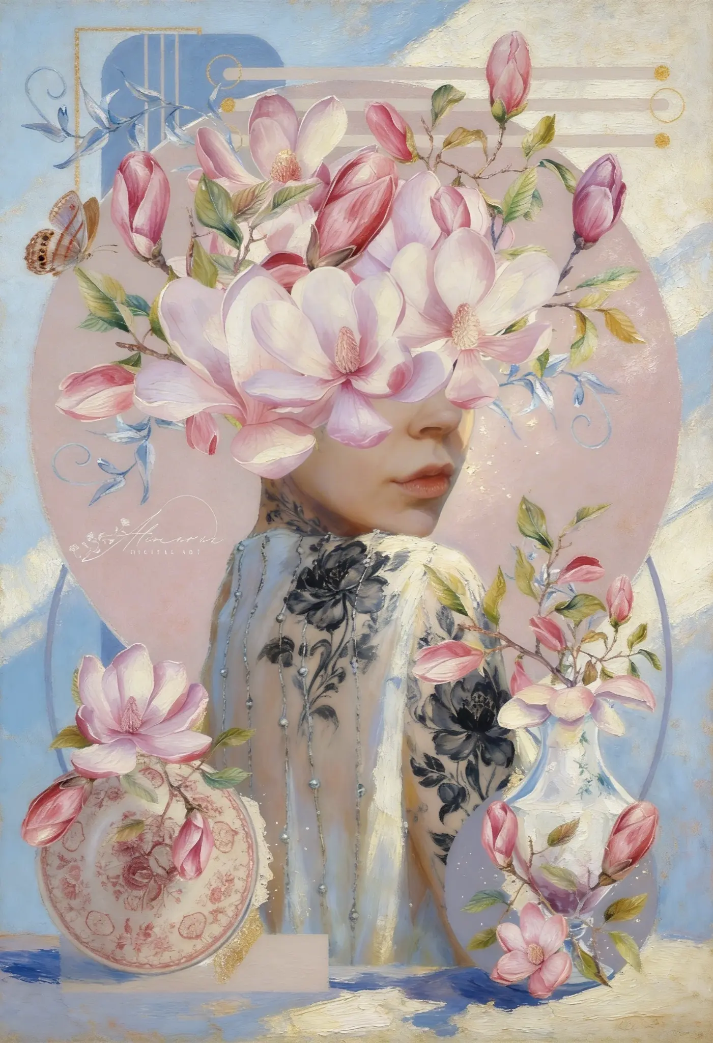 Floral Reverie in Pastels